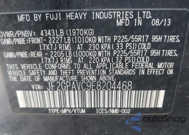 JF2GPAVC9E8204468: 44347419