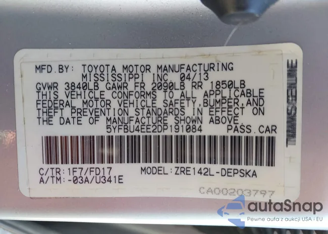 5YFBU4EE2DP191084: 44347472