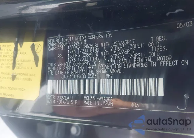 JTJGA31U840010583: 44347487