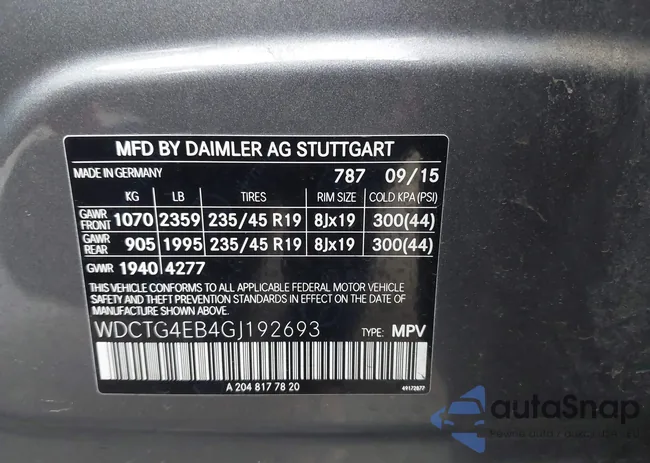 WDCTG4EB4GJ192693: 44347543