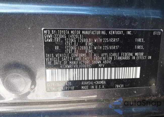 4T3RWRFV0LU006992: 44346572