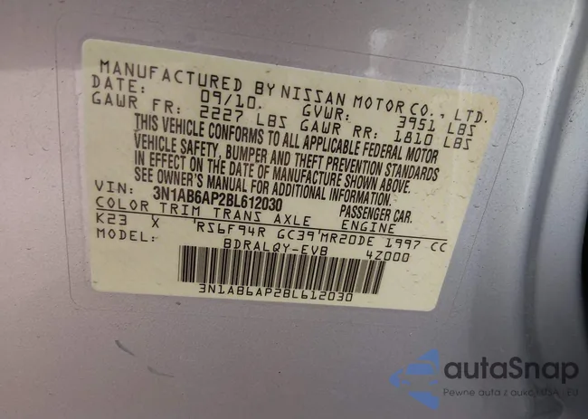 3N1AB6AP2BL612030: 44346601