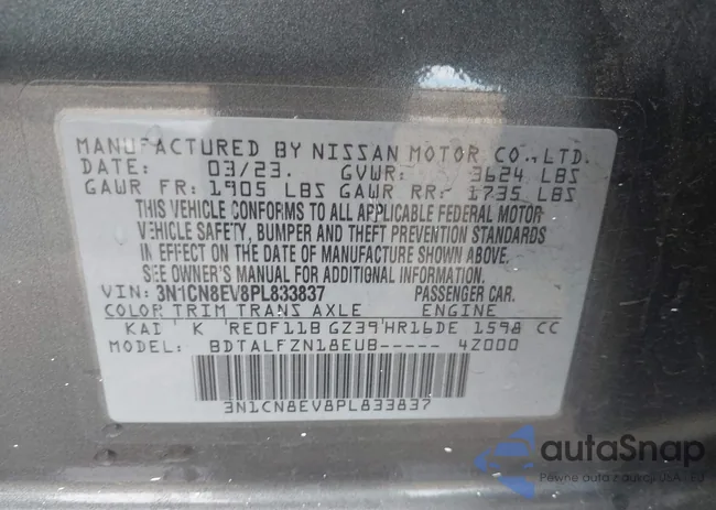 3N1CN8EV8PL833837: 44347953