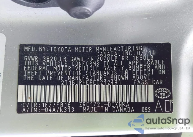 2T1BURHE6EC212481: 44348037