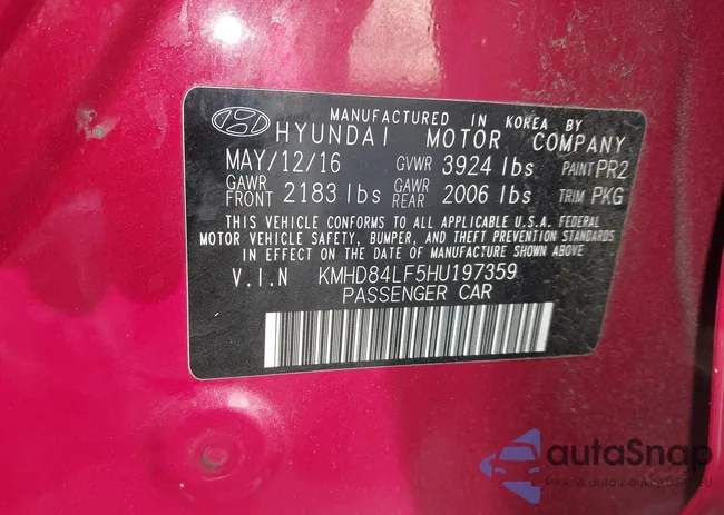 KMHD84LF5HU197359: 44348146