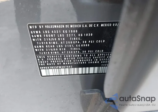 3VVEX7B23PM307552: 44348213