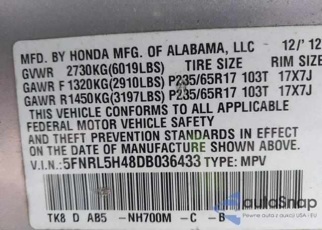 5FNRL5H48DB036433: 44348224