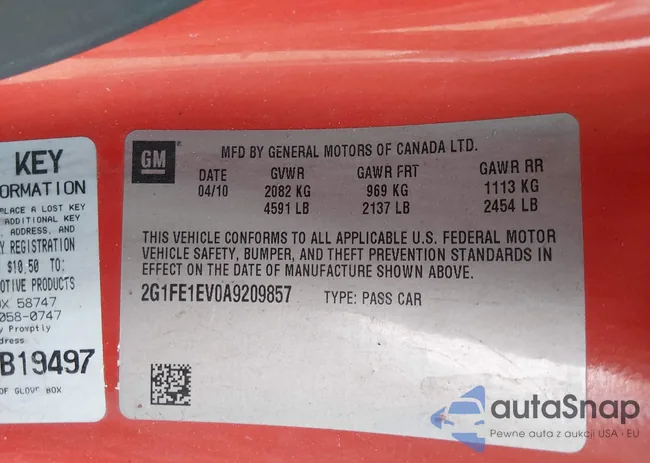 2G1FE1EV0A9209857: 44348257