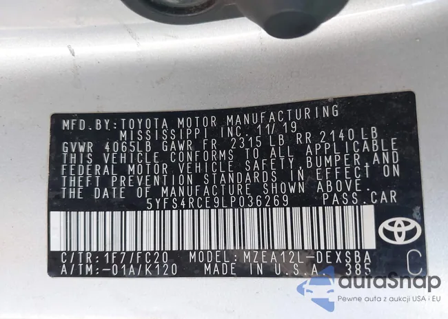 5YFS4RCE9LP036269: 44348279