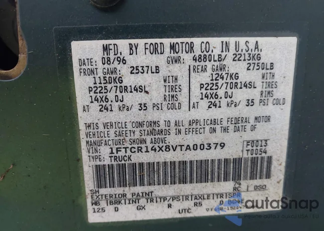 1FTCR14X8VTA00379: 44347671