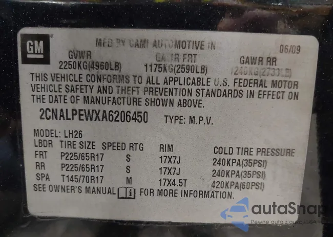 2CNALPEWXA6206450: 44347832