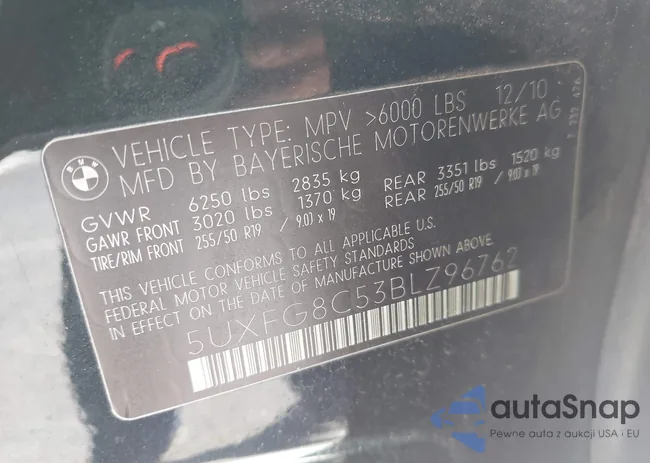 5UXFG8C53BLZ96762: 44349020