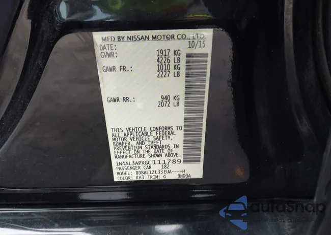 1N4AL3APXGC111789: 44349047