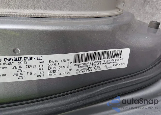 2C4RDGCG8DR717495: 44349151