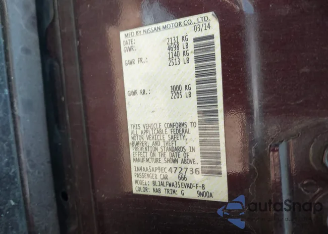 1N4AA5AP9EC472736: 44349193