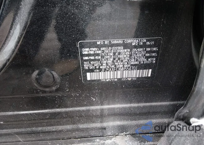 JF2SKAFCXMH554701: 44349230