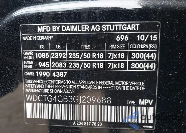 WDCTG4GB3GJ209688: 44349379