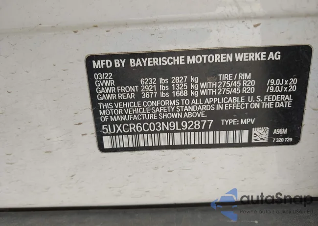 5UXCR6C03N9L92877: 44349503