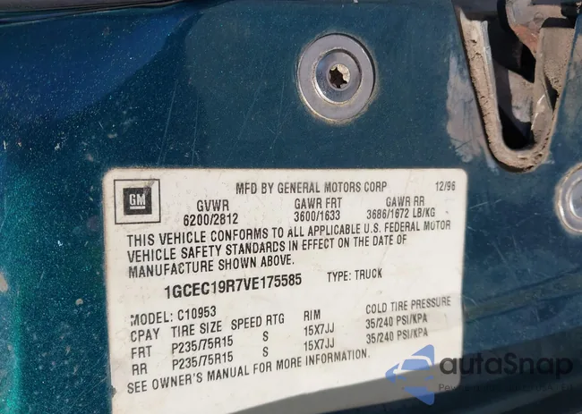 1GCEC19R7VE175585: 44348595