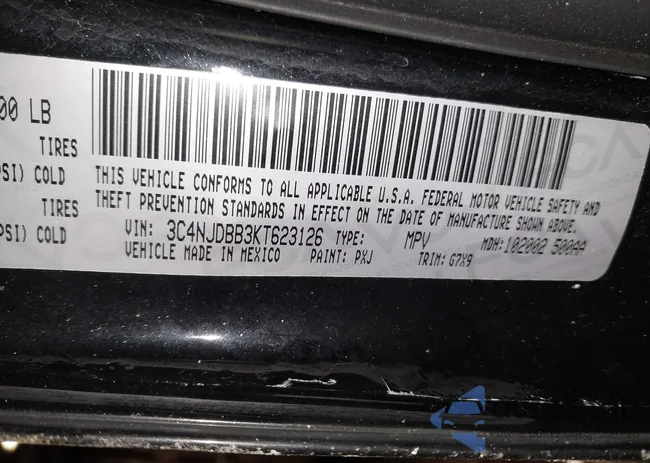 3C4NJDBB3KT623126: 44348799