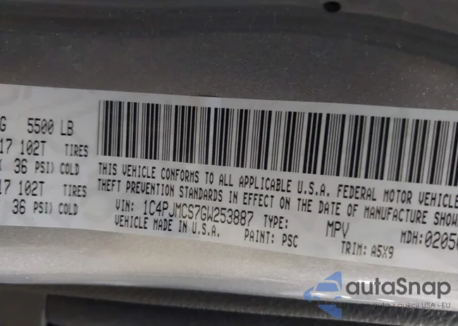 1C4PJMCS7GW253887: 44349986