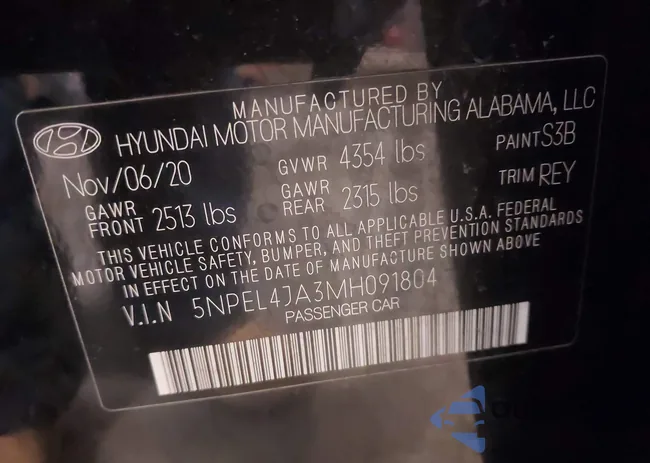 5NPEL4JA3MH091804: 44350008