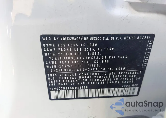 3VVSC7B24SM044768: 44350229