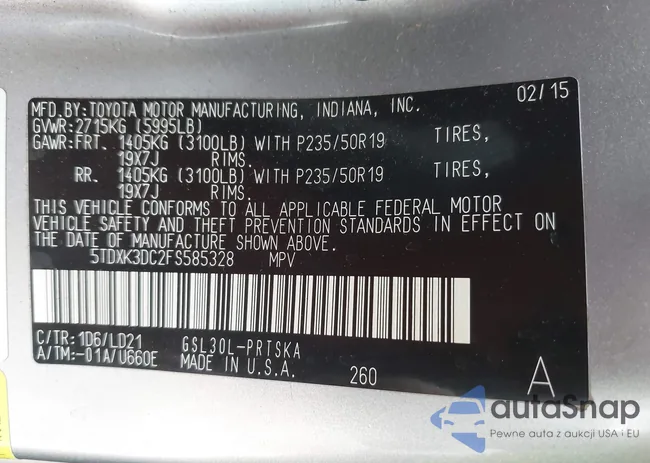 5TDXK3DC2FS585328: 44349589