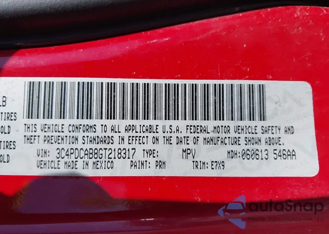 3C4PDCAB8GT218317: 44349753