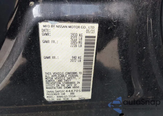 1N4AL3APXDC911262: 44349762