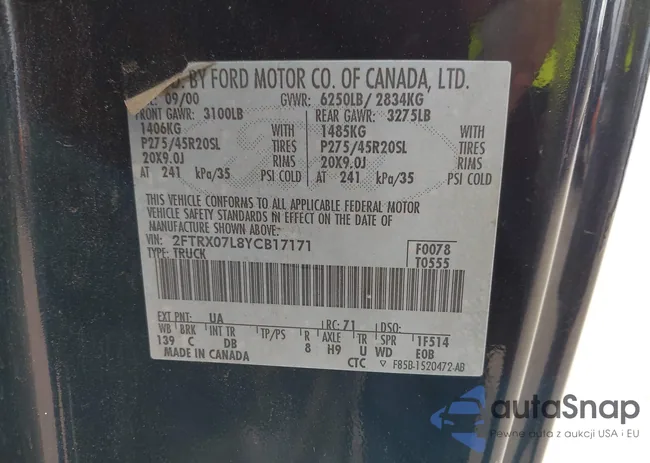 2FTRX07L8YCB17171: 44349787