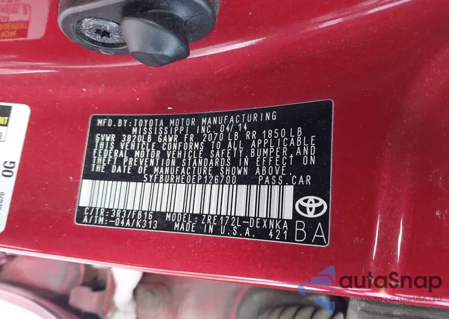 5YFBURHE0EP126700: 44349792