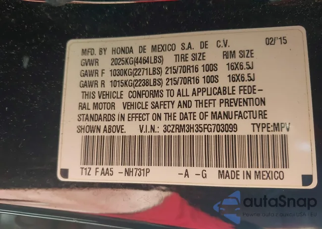 3CZRM3H35FG703099: 44349816