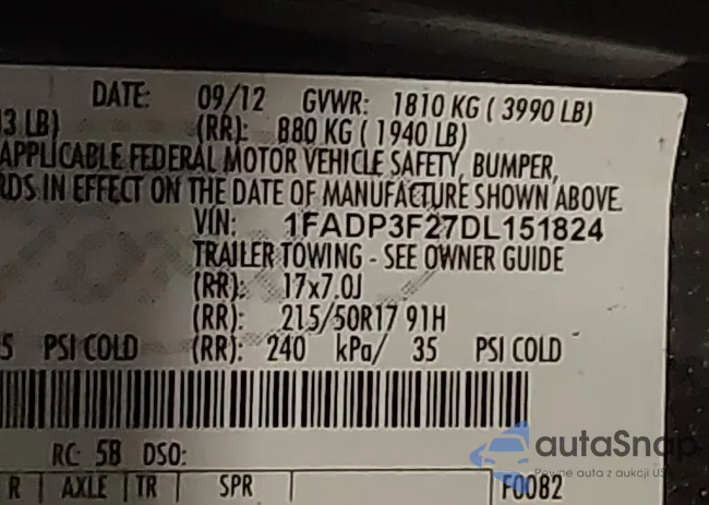 1FADP3F27DL151824: 44350946