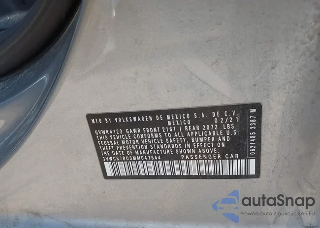 3VWC57BU3MM047644: 44350983