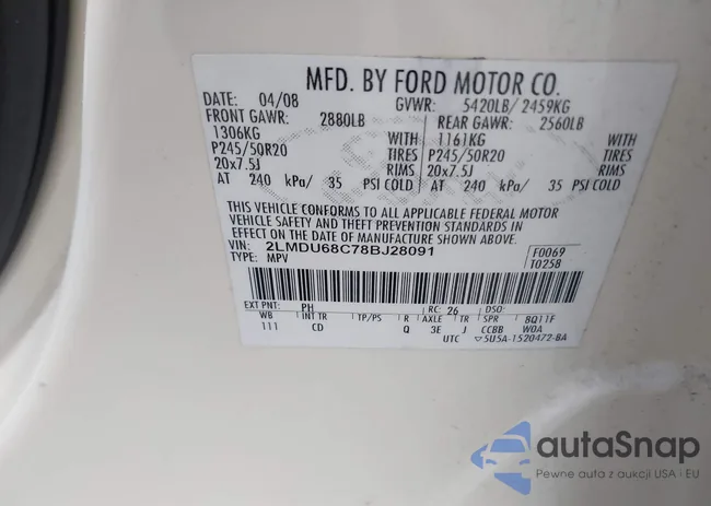 2LMDU68C78BJ28091: 44351088