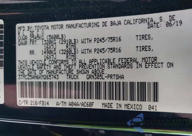 3TMCZ5AN6KM265743: 44351132