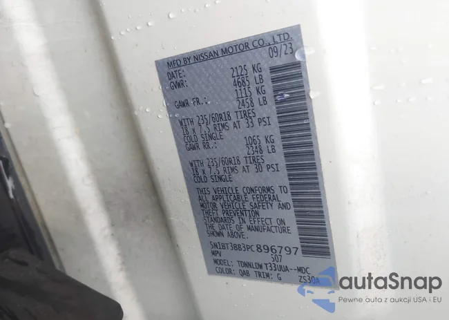 5N1BT3BB3PC896797: 44351312