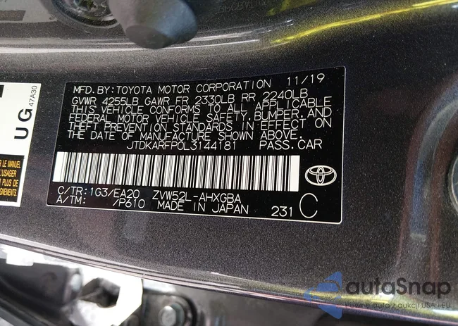 JTDKARFP0L3144181: 44351370