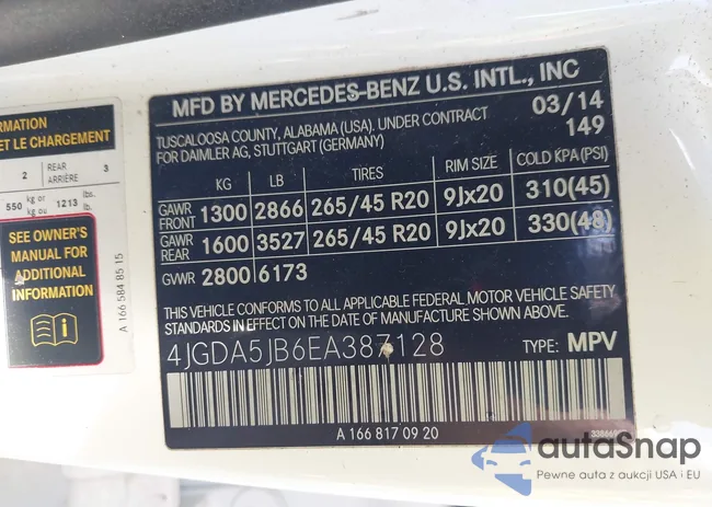 4JGDA5JB6EA387128: 44351430