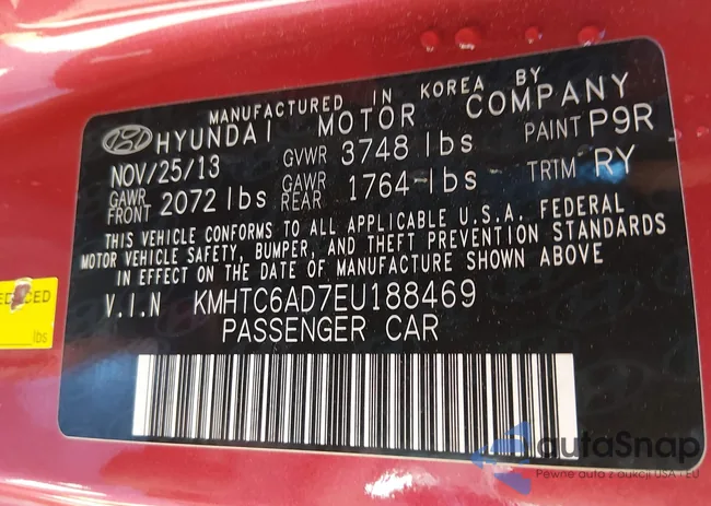 KMHTC6AD7EU188469: 44351538