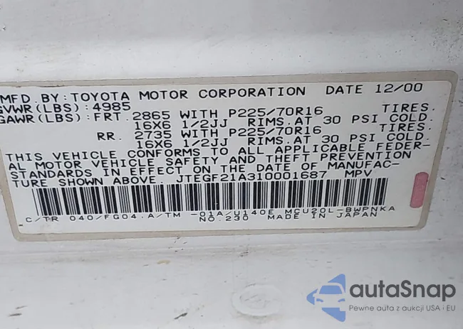 JTEGF21A310001687: 44350769