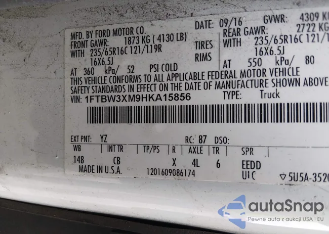 1FTBW3XM9HKA15856: 44350861