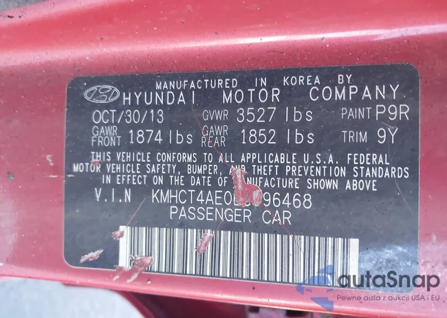 KMHCT4AE0EU596468: 44351958