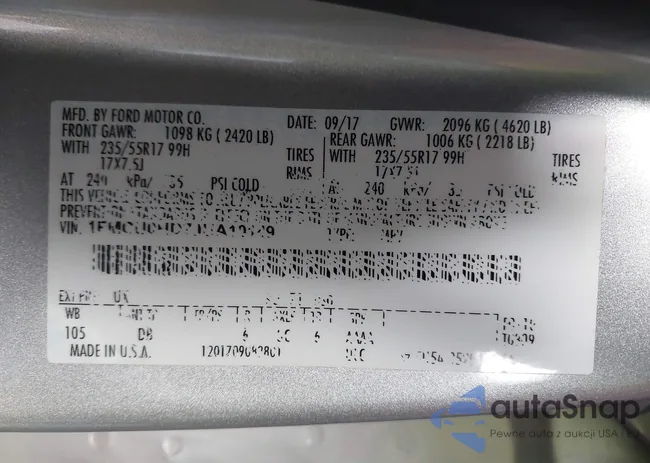 1FMCU0HD7JUA10149: 44352167