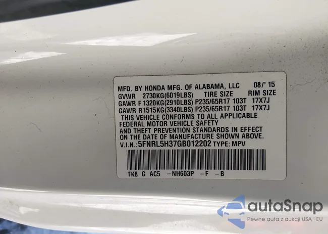 5FNRL5H37GB012202: 44352204