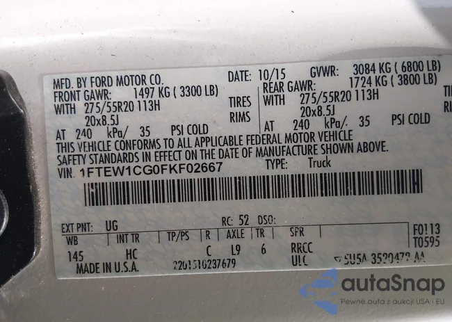 1FTEW1CG0FKF02667: 44352230