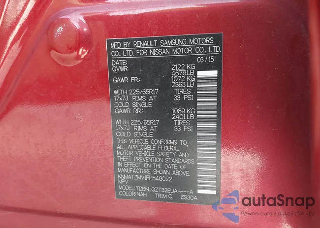 KNMAT2MV1FP548022: 44352250