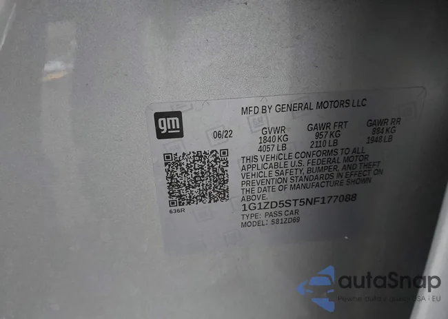 1G1ZD5ST5NF177088: 44352253