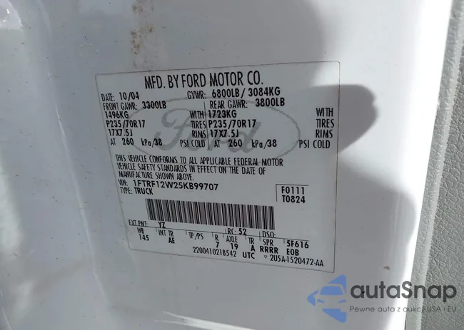 1FTRF12W25KB99707: 44352282